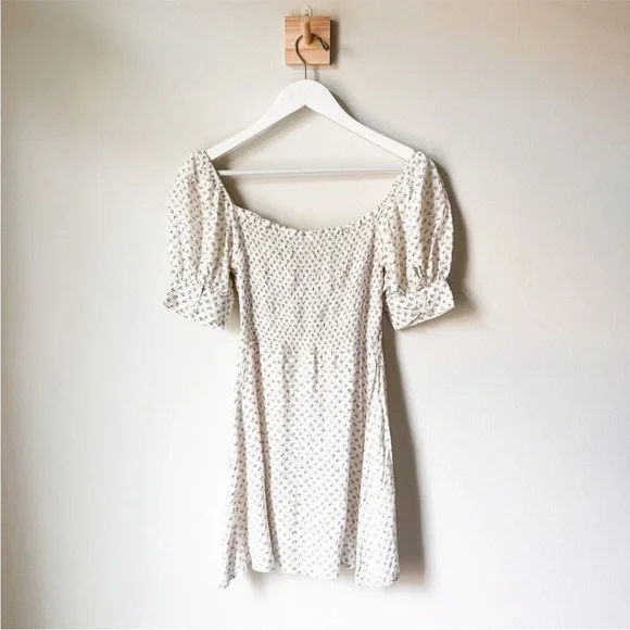 NWOT FAITHFULL THE BRAND Dulcia Smocked Bodice Mini Dress Size 4 - Picture 14 of 16